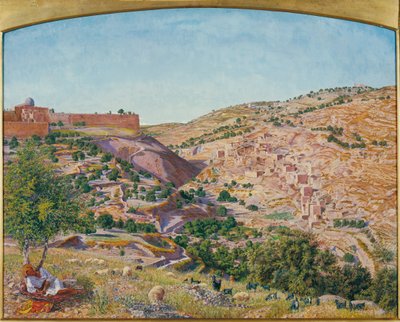 Gerusalemme e la valle di Giosafat dalla collina del cattivo consiglio da Thomas Seddon